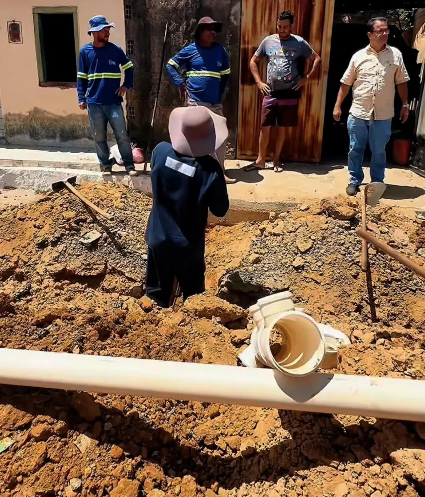 Prefeitura de Barra da Estiva inicia canalização de esgoto na comunidade de São Jorge