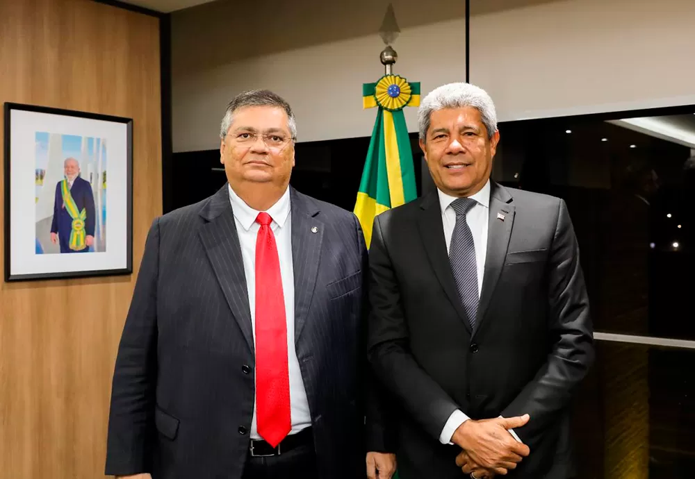 Jerônimo se reúne com ministro Flávio Dino e reforça parceria em ações de Segurança Pública