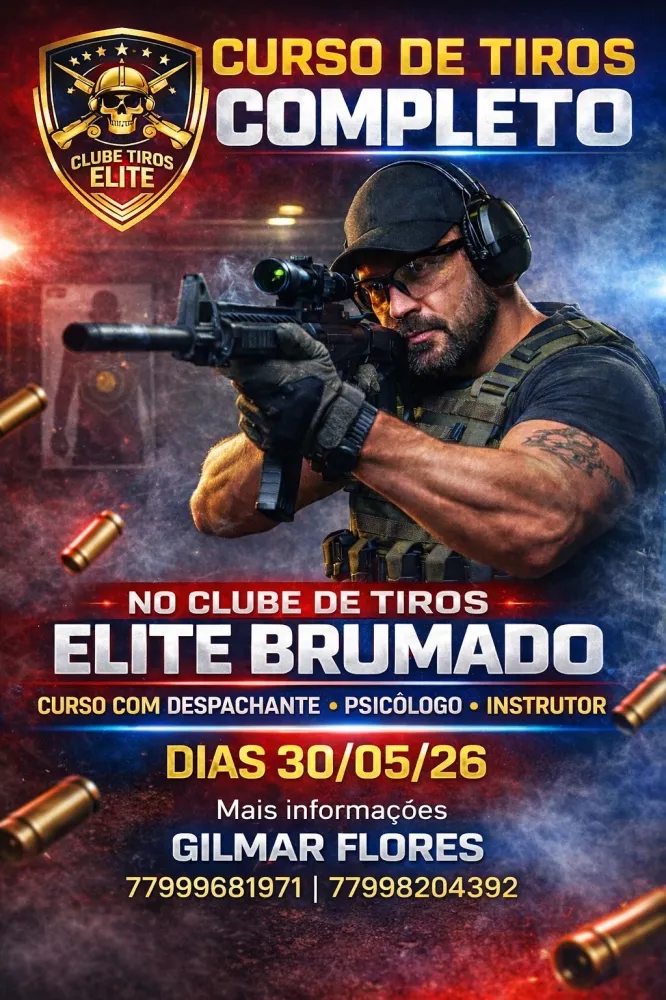 Clube de Tiros Elite realiza curso para quem deseja registro como CAC em Brumado