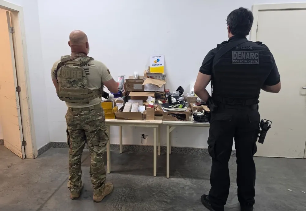 Polícia Civil e Correios combatem o envio de drogas por encomendas