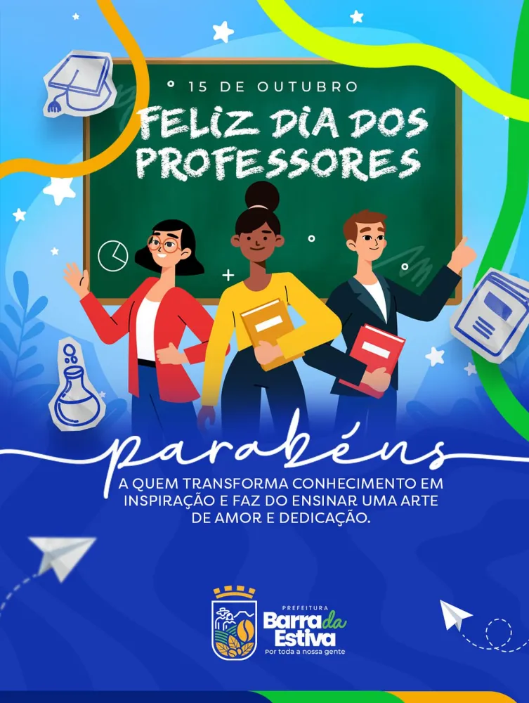 Prefeitura de Barra da Estiva homenageia professores pelo seu dia