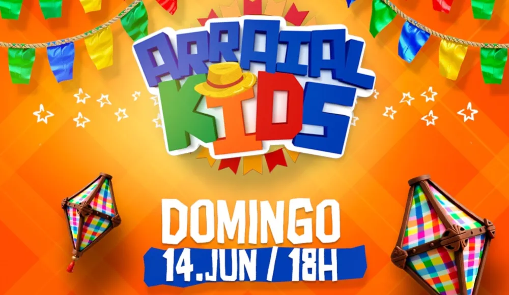 Neste domingo (14), Arraiá Kids promete diversão gratuita para as crianças em Brumado