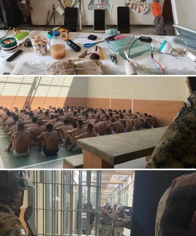 Cipe Sudoeste realiza revista no Conjunto Penal de Brumado e apreende materiais ilícitos