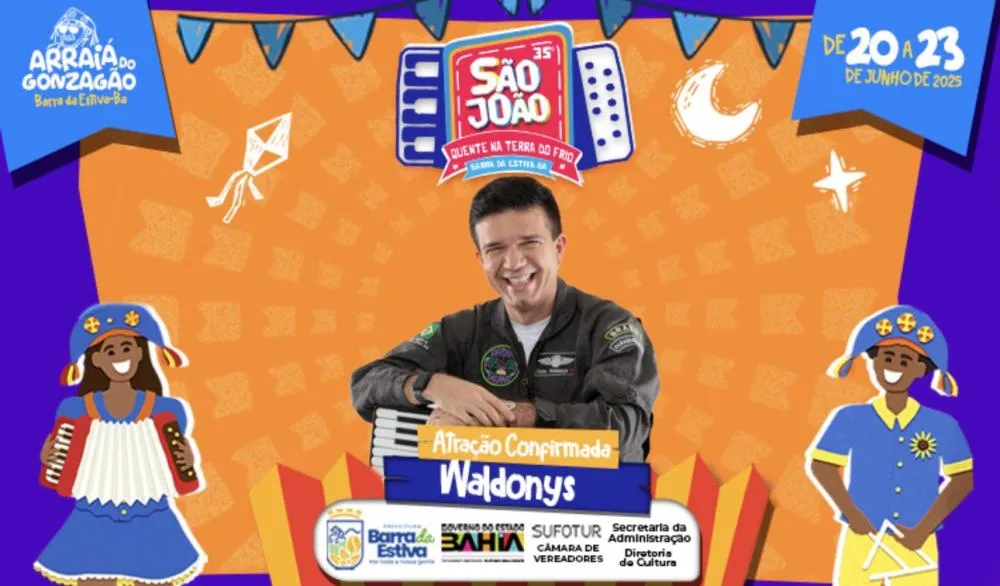 São João de Barra da Estiva anuncia Waldonys como atração confirmada para 2025