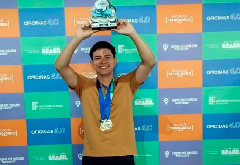 Estudante do IFBA Brumado conquista 2º lugar nacional na Olimpíada Brasileira de Robótica