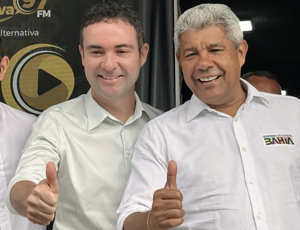 ‘Serei um soldado pela sua reeleição’, diz Fabrício a Jerônimo durante agenda em Brumado