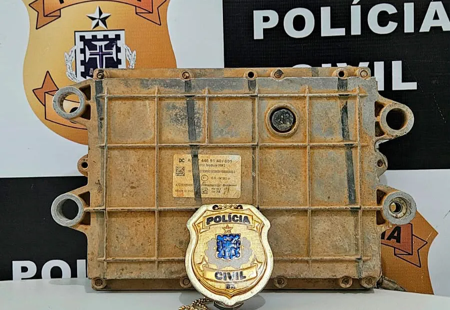 Polícia Civil recupera módulo de caminhão furtado de empresa em Vitória da Conquista