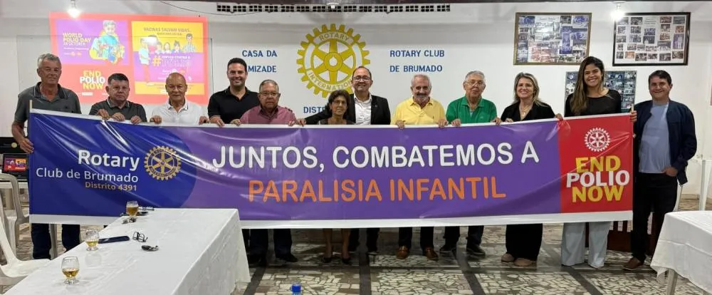 Rotary Club de Brumado se une à campanha mundial de combate à pólio neste 24 de outubro