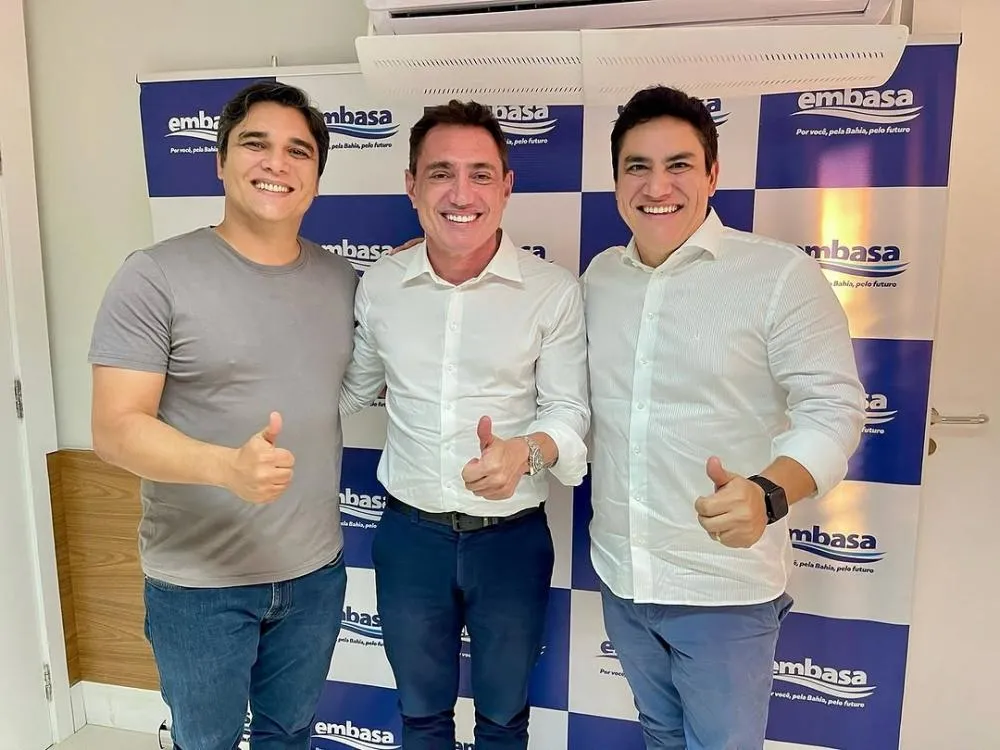 Deputado Vitor Bonfim se reúne com presidente da Embasa para tratar de demandas hídricas de municípios baianos