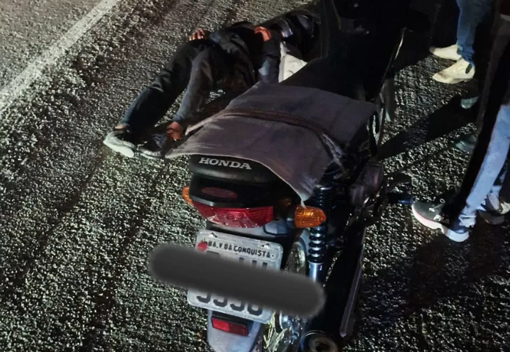 Acidente com moto é registrado na BA-262, trecho entre Anagé e Vitória da Conquista