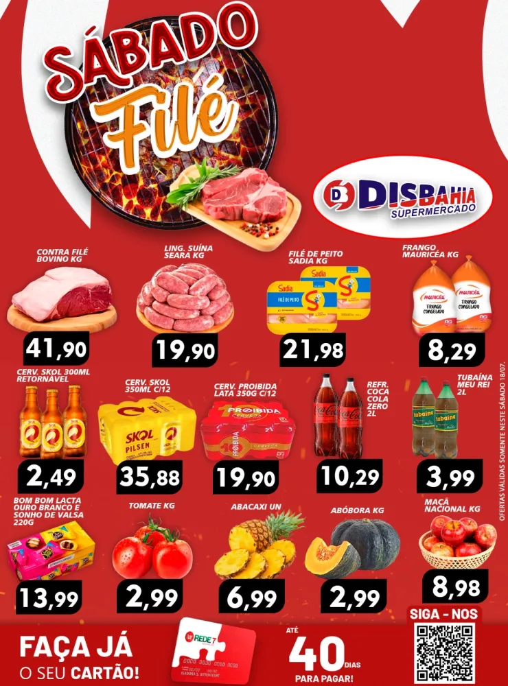 Ofertas do ‘Sábado Filé’ do Disbahia Supermercado