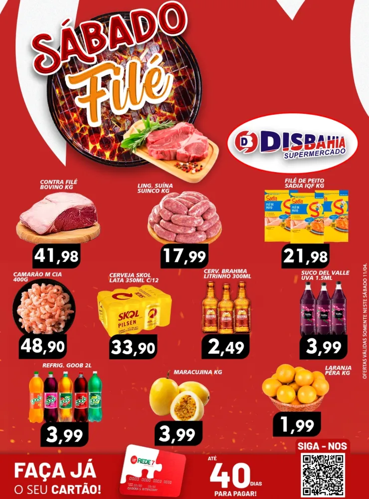 Ofertas do ‘Sábado Filé’ do Disbahia Supermercado