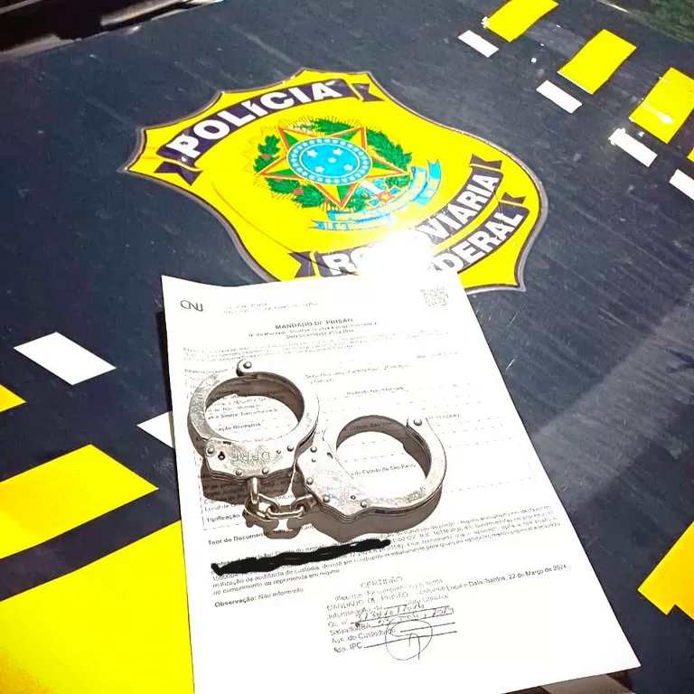 Foragido da justiça de São Paulo é preso pela PRF