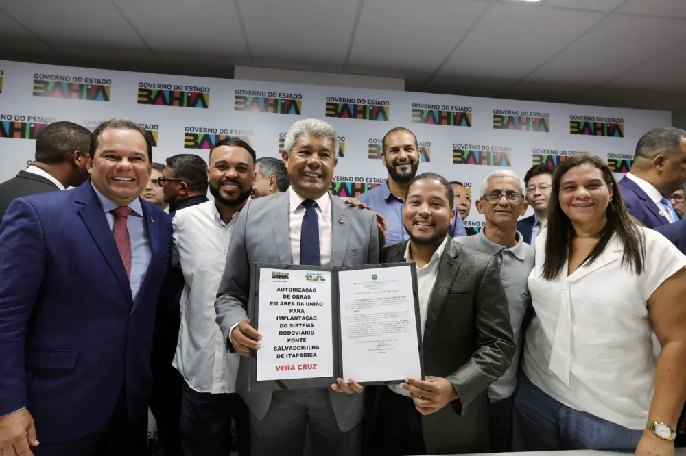Governador autoriza início das obras em terra da Ponte Salvador–Itaparica