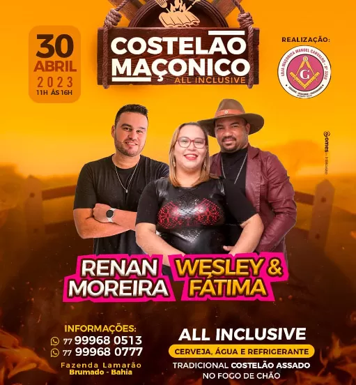 Costelão Maçônico Brumado será realizado neste domingo com novidades