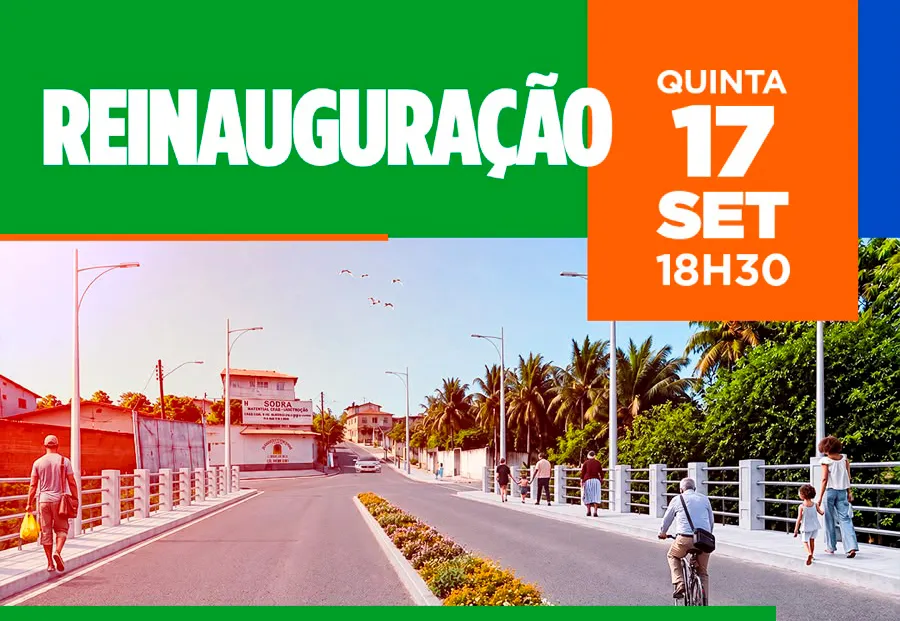 Ponte do bairro São Jorge será reinaugurada nesta quinta-feira e receberá nome de Zitinho do Bahia