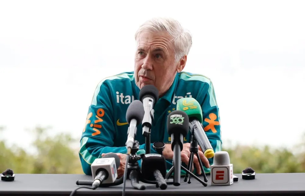 Ancelotti anuncia escalação do Brasil para amistoso com a Austrália em Townsville