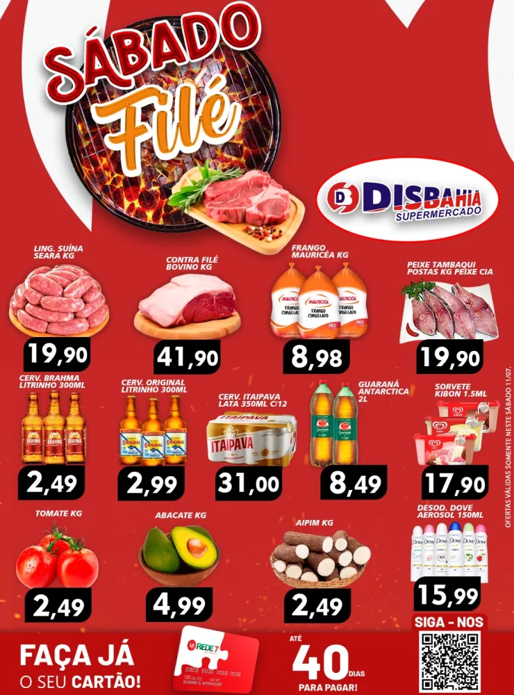 Ofertas do ‘Sábado Filé’ do Disbahia Supermercado 