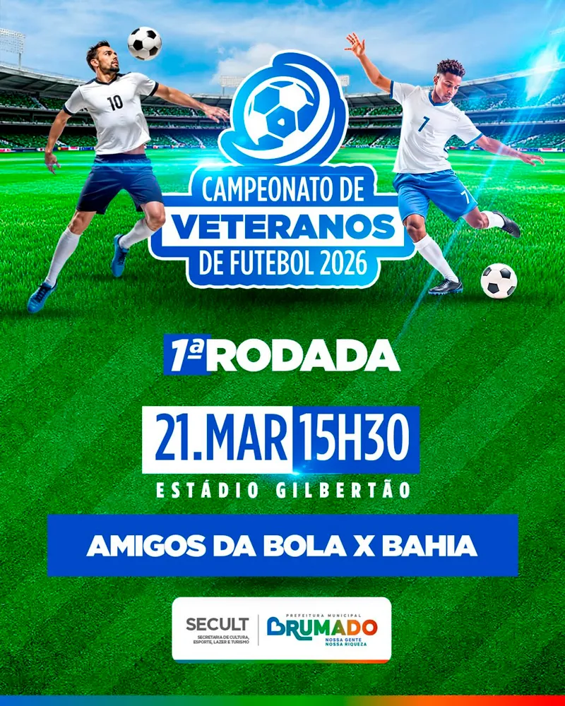 Campeonato de Veteranos de Futebol 2026 começa neste sábado em Brumado