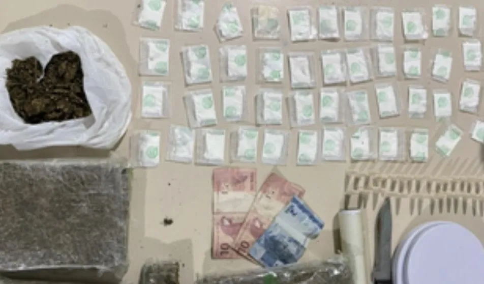 PETO da 80ª CIPM apreende grande quantidade de drogas em Cândido Sales
