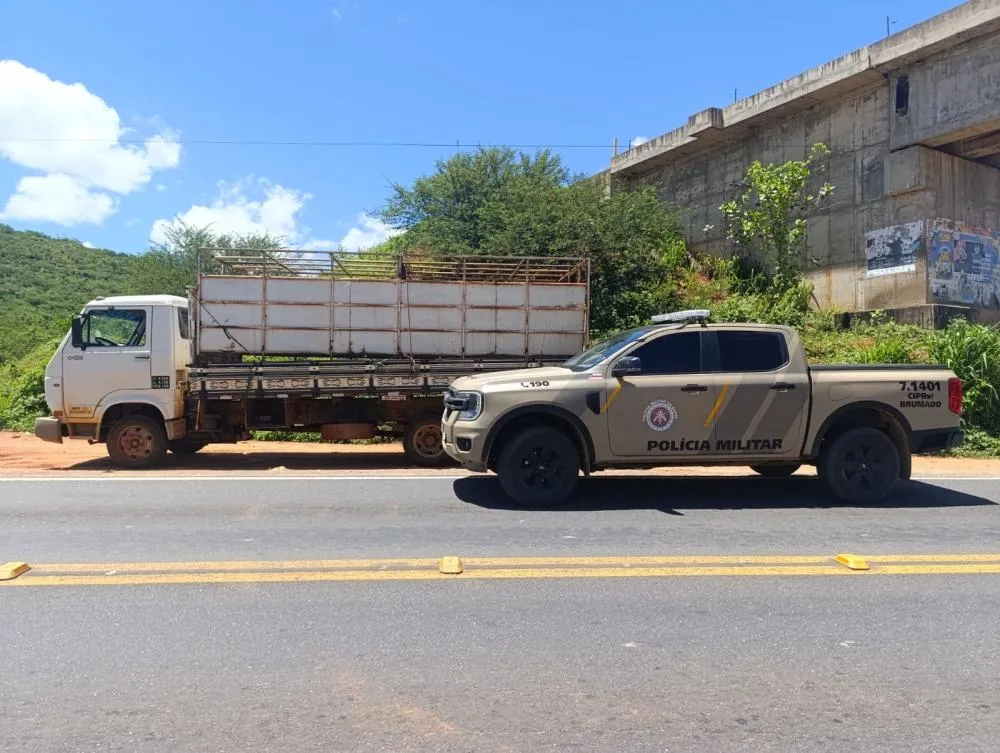 CIPRv/Brumado apreende veículo com sinais de adulteração em Lagoa Real