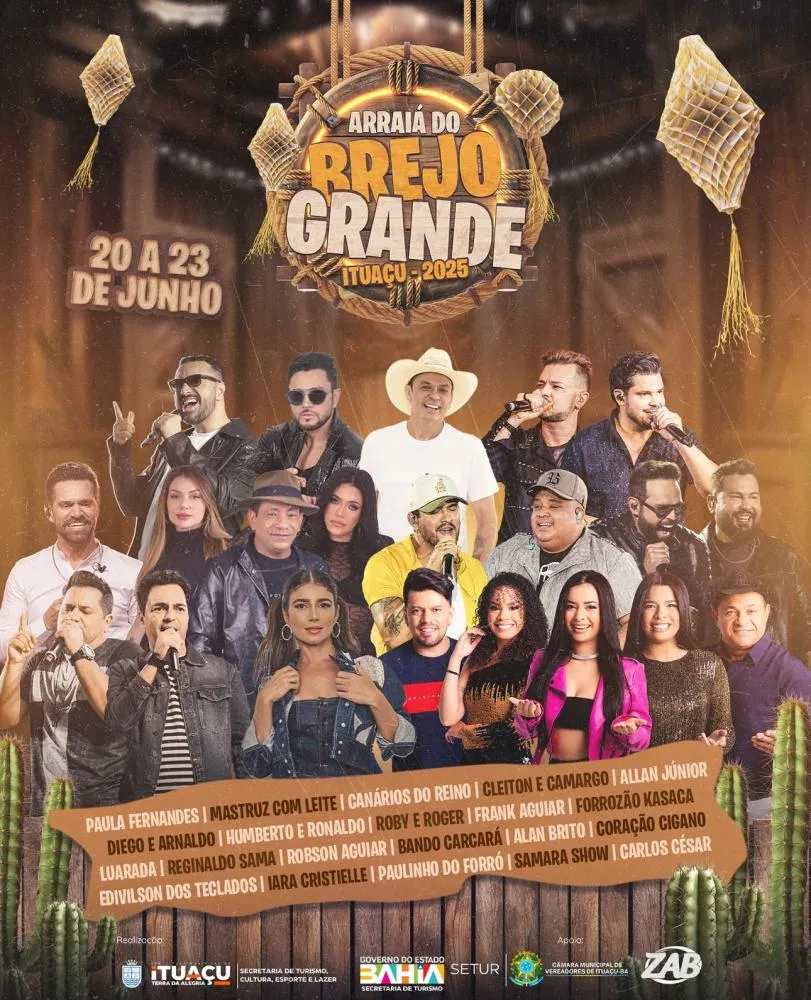 Ituaçu promete o maior São João de todos os tempos com 21 atrações no Arraiá do Brejo Grande