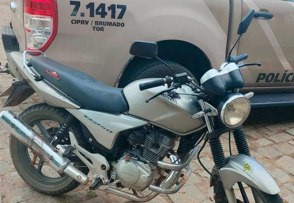 CIPRv/Brumado recupera motocicleta roubada em Tanhaçu