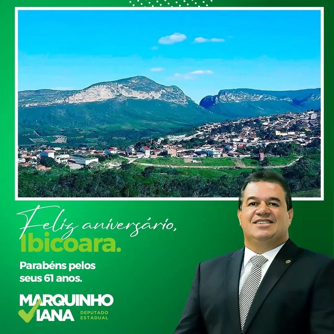 Deputado Marquinho Viana parabeniza Ibicoara pelos 61 anos de emancipação política