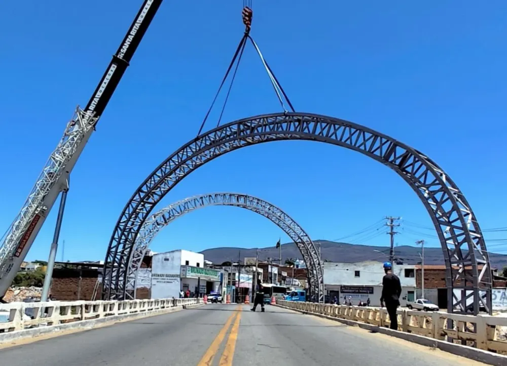 Ponte do São Félix ganha mais um arco e avança para se tornar novo cartão-postal de Brumado