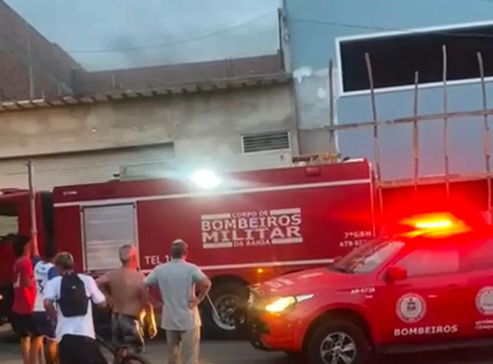 Princípio de incêndio em Brumado é contido após ação de populares e Bombeiros