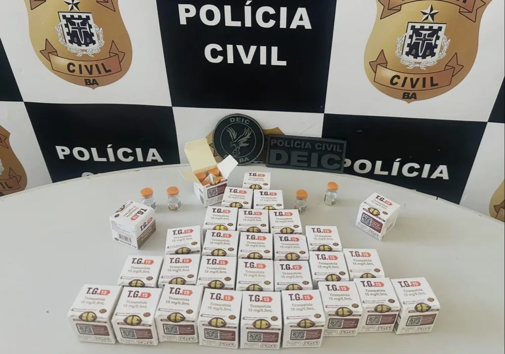 Polícia Civil apreende 124 ampolas de Mounjaro transportadas em condições inadequadas em Vitória da Conquista