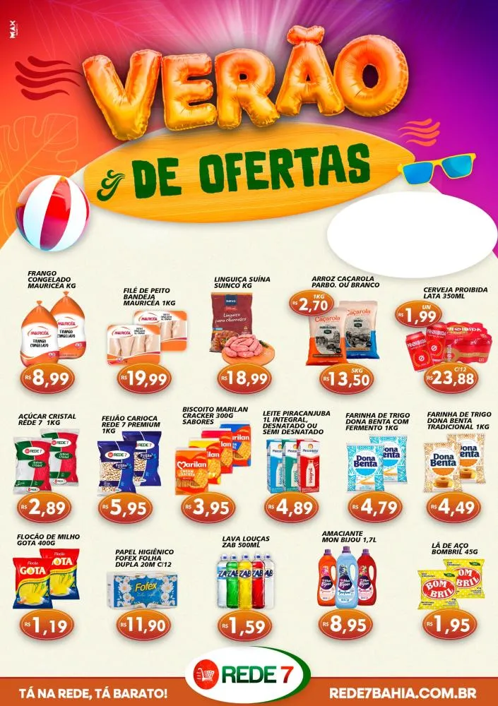 Ofertas de Verão do Disbahia Supermercado 