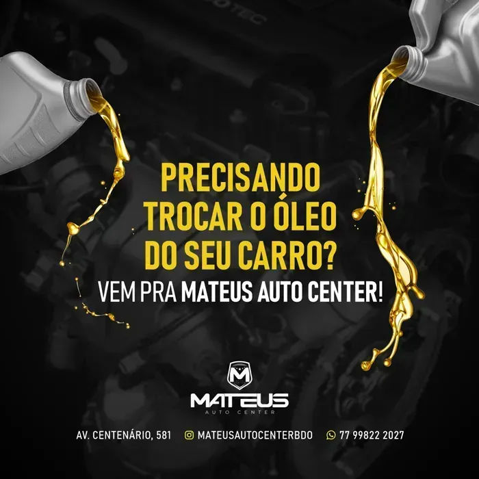 Mateus Auto Center: Faça a troca de Óleo do seu carro