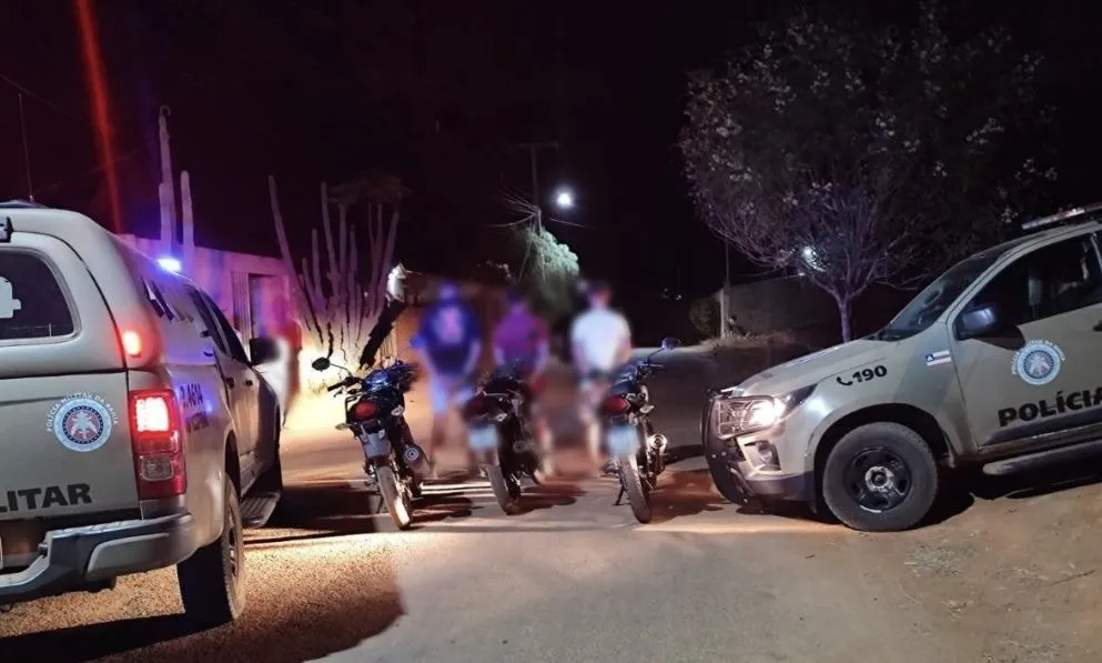 Polícia Militar apreende três motocicletas usadas em manobras perigosas no Povoado da Barrinha, em Livramento
