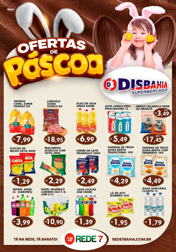 Ofertas de ‘Páscoa’ do Disbahia