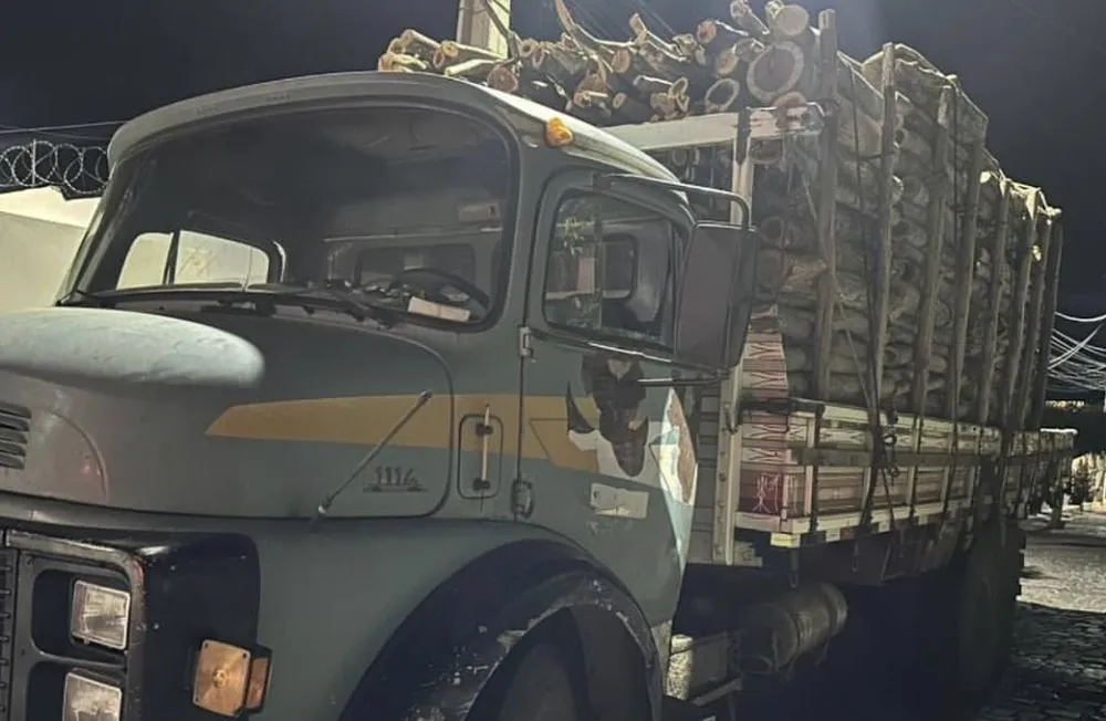 Caminhão com carga de madeira sem documentação é interceptado pela CIPPA em Boquira