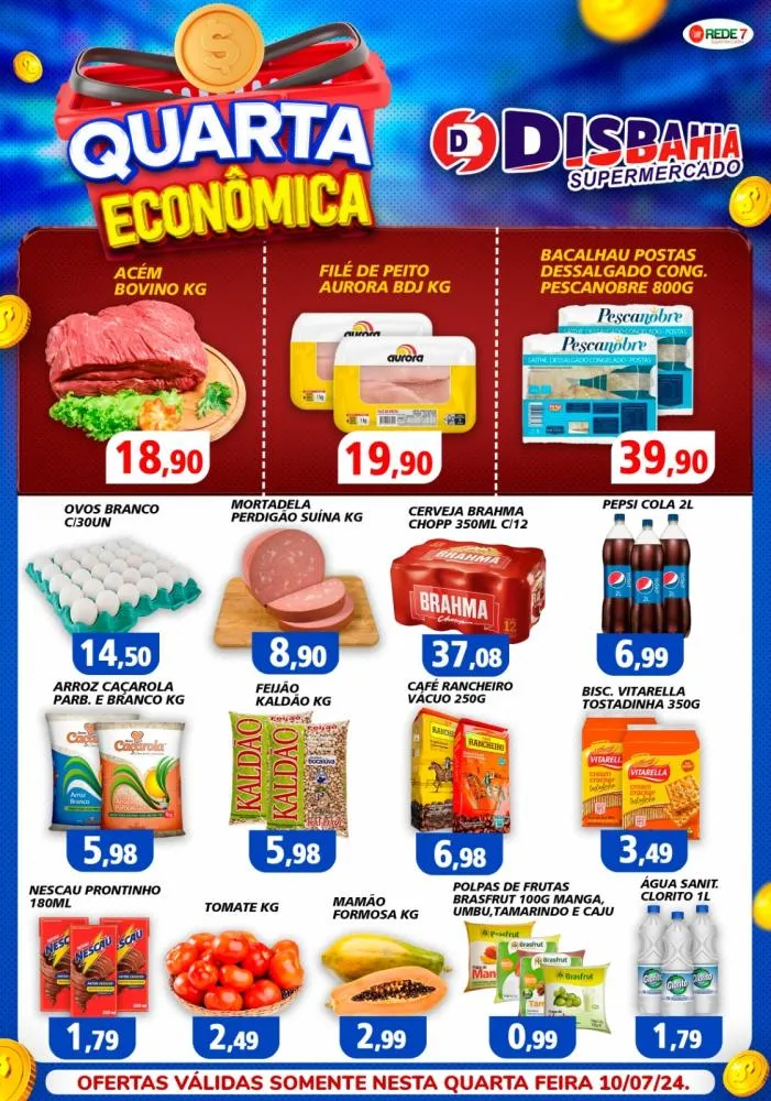 Economize na Quarta Econômica do Disbahia Supermercado!