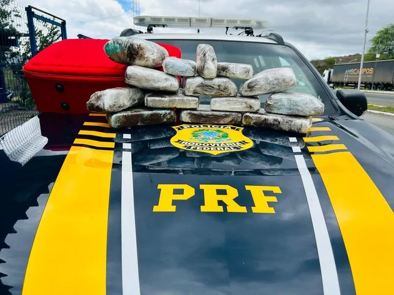 Em Jequié, PRF localiza 11 kg de maconha em bagageiro de ônibus