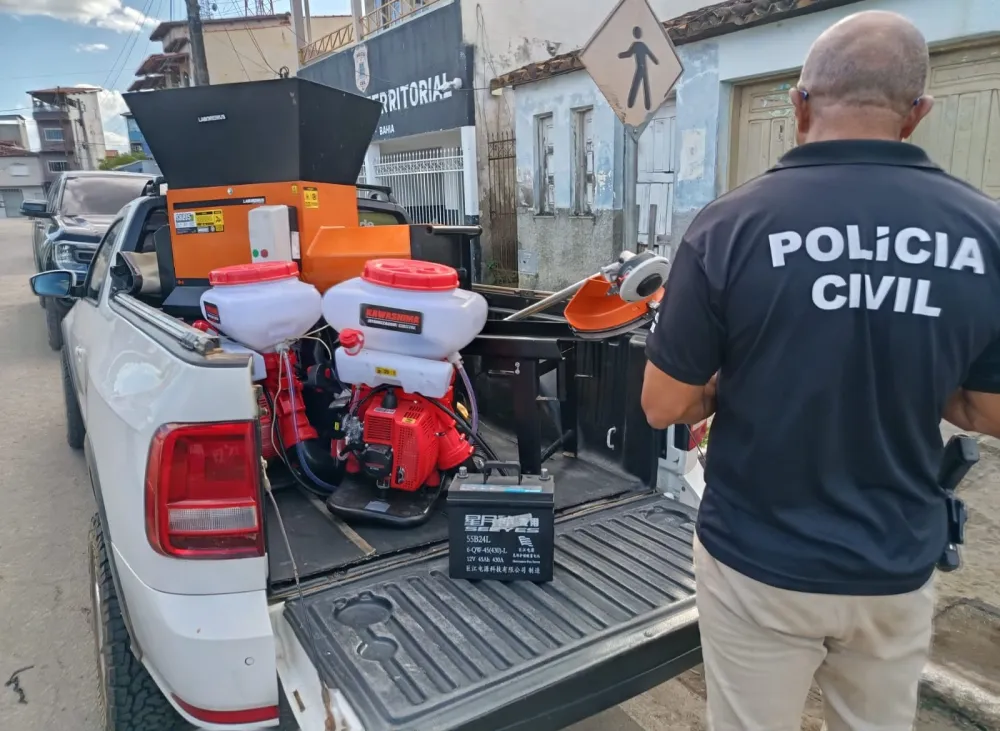 Polícia Civil recupera em Itapetinga e Itororó equipamentos agrícolas furtados de depósito público em Maiquinique