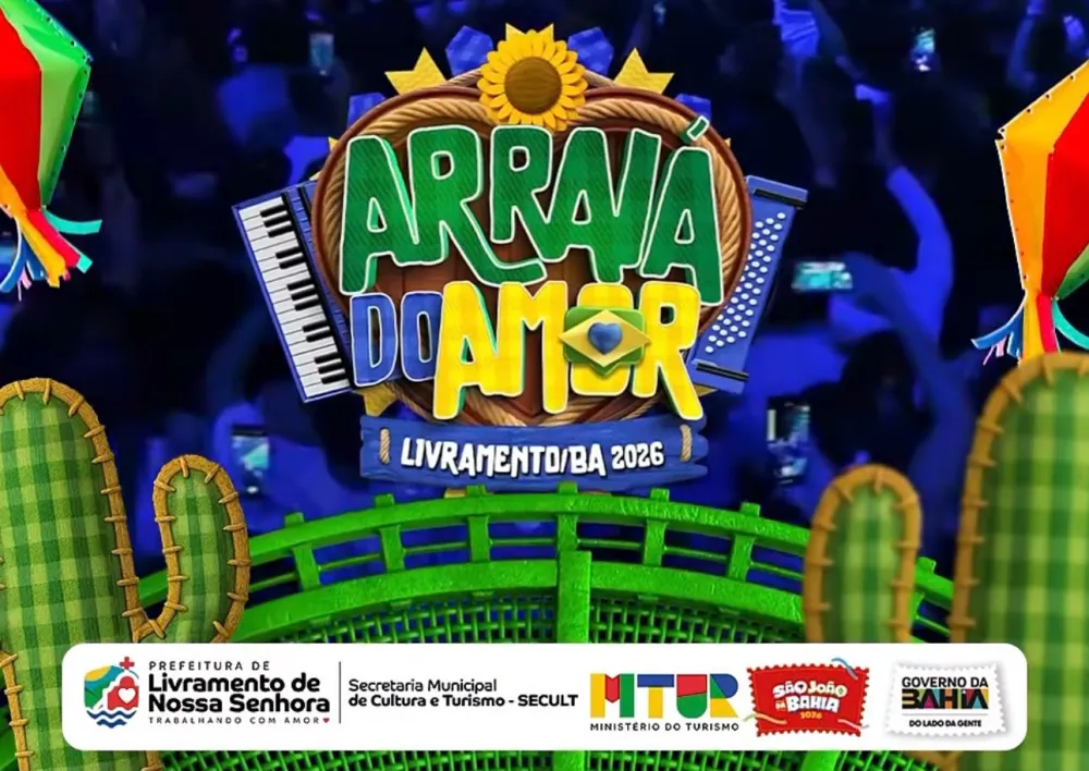 Livramento: Arraiá do Amor terá shows de Traia Véia, Flávio Leandro e Banda Geração Festeira no Dia dos Namorados