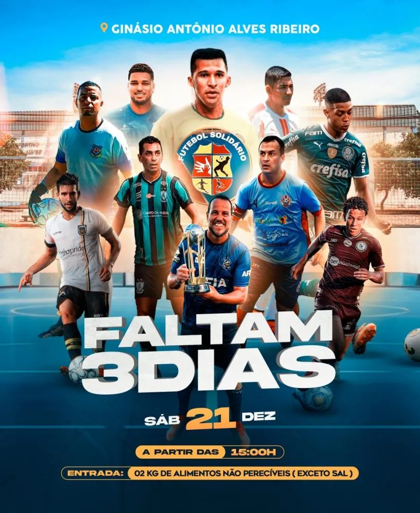 7ª edição do Futebol Solidário acontece neste sábado em Brumado