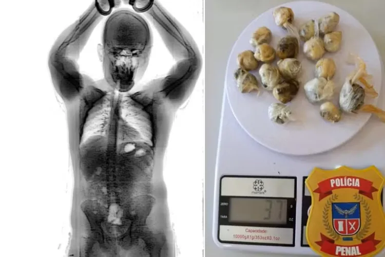 Preso é flagrado ao tentar entrar com drogas no Conjunto Penal de Brumado após engolir 18 invólucros de maconha