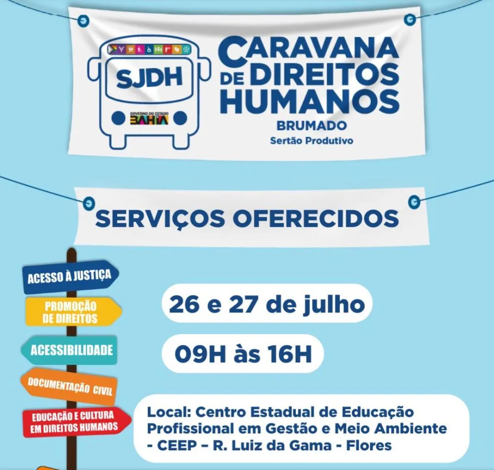 Caravana de Direitos Humanos segue na estrada em direção à próxima parada: Brumado