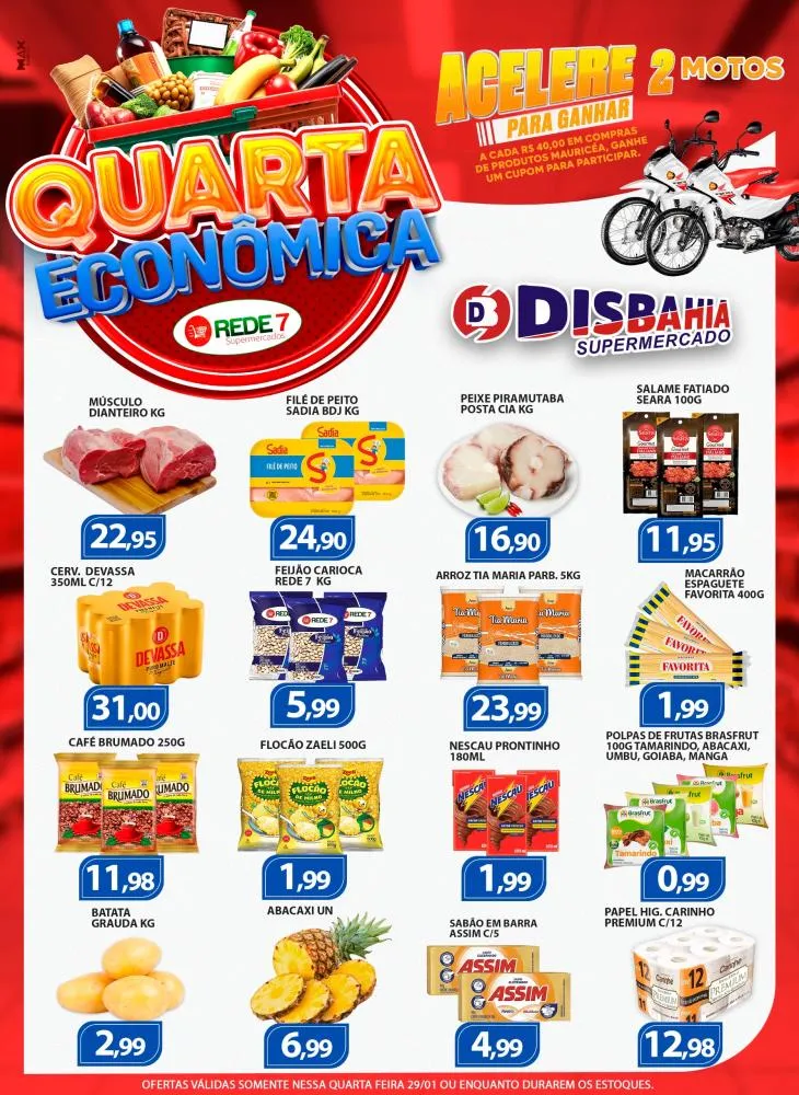 Economize na Quarta Econômica do Disbahia Supermercado!