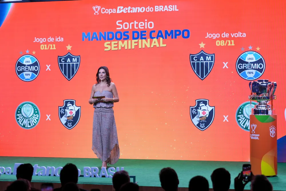 Semis da Copa do Brasil: Galo e Vasco decidem em casa; Grêmio e Palmeiras são mandantes do jogo de ida