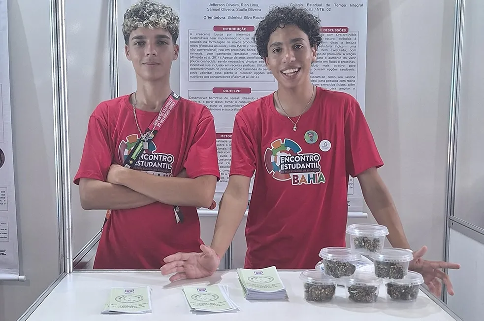 Estudantes de Riacho de Santana utilizam ora-pro-nóbis para produzir barra de cereal