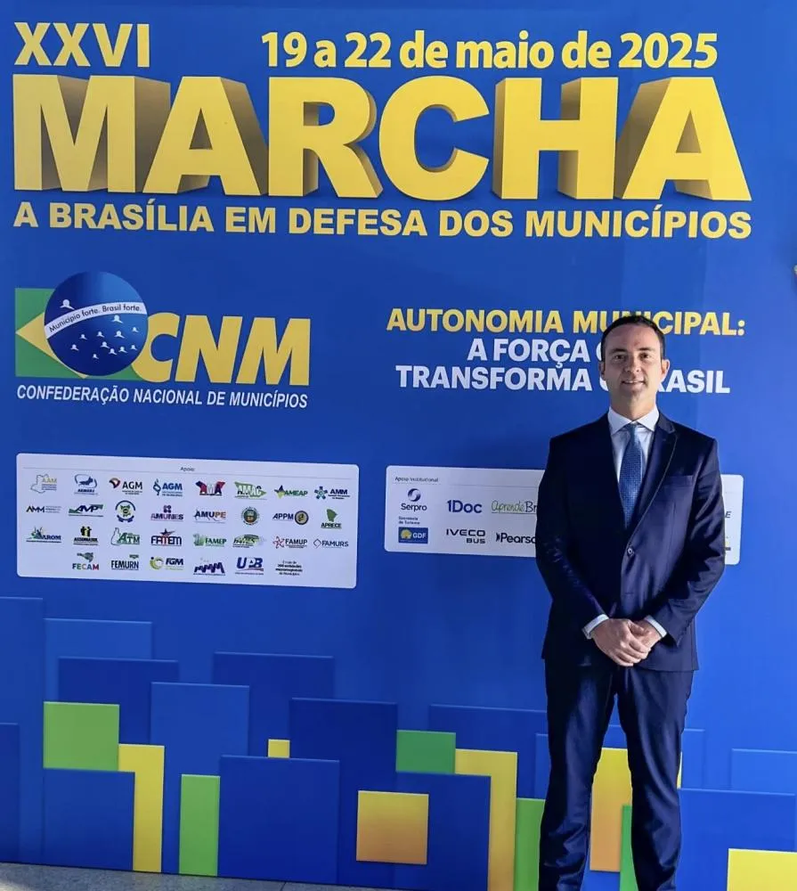 Prefeito Fabrício Abrantes participa da Marcha dos Municípios em Brasília em busca de investimentos para Brumado