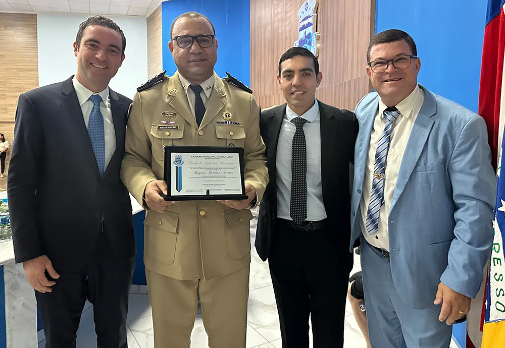 Comandante da CIPRv/Brumado recebe Título de Cidadão Brumadense em solenidade na Câmara Municipal