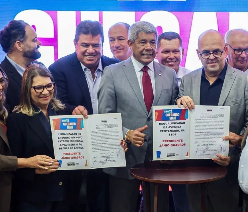 Deputado Marquinho Viana e governador Jerônimo Rodrigues levam novos investimentos para Presidente Jânio Quadros