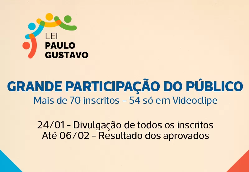 Prefeitura de Brumado divulga lista de inscritos na Lei Paulo Gustavo